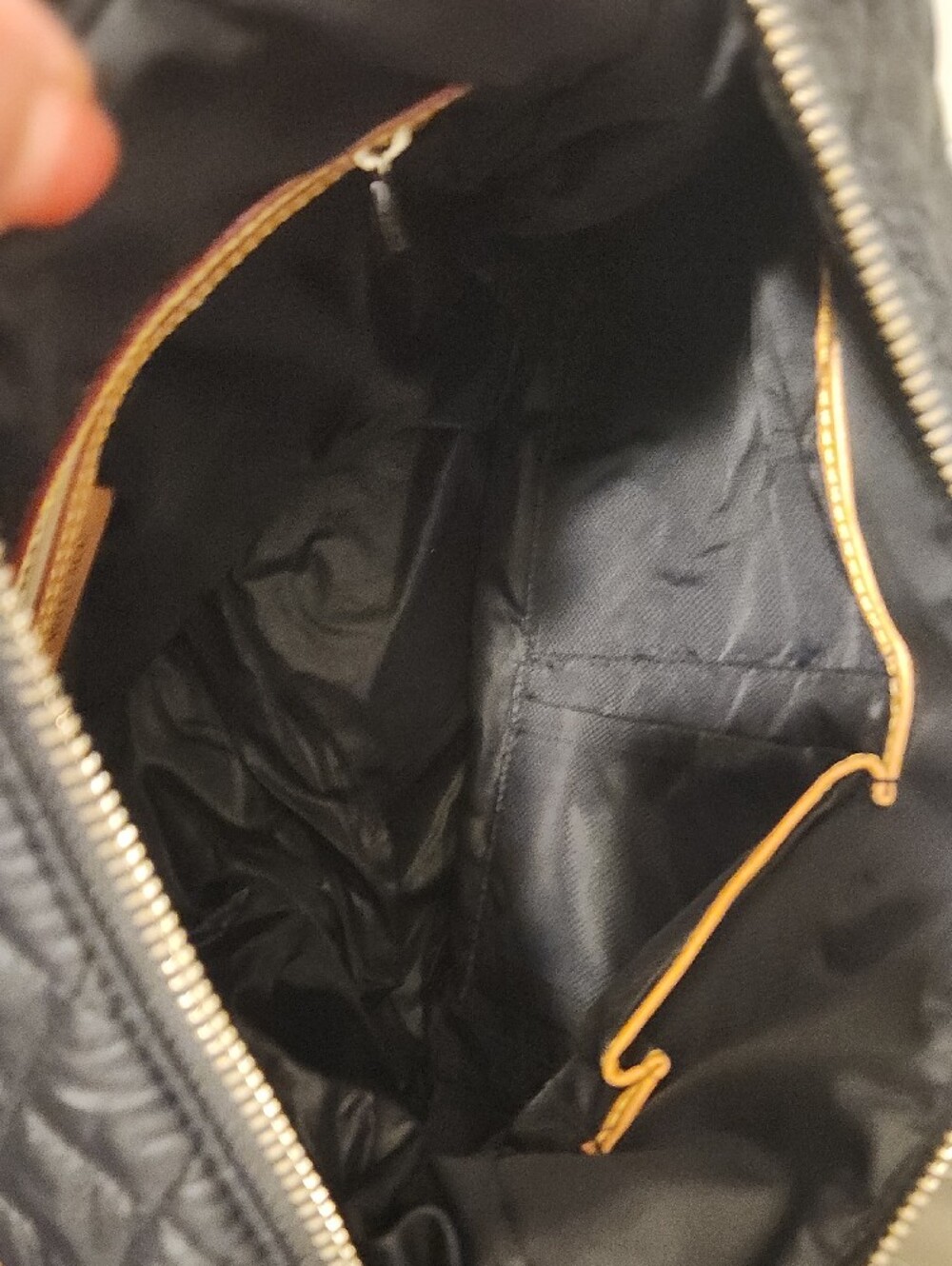 MZ Wallace Black Quilted Nylon Crossbody with Front Zip Pockets - Picture 4 of 4